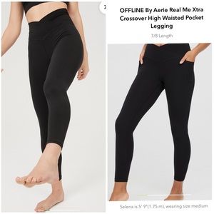 2 legging AERIE real me crossover bundle